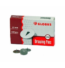 Кнопки канцелярские 12 мм, 100 шт. К12-100