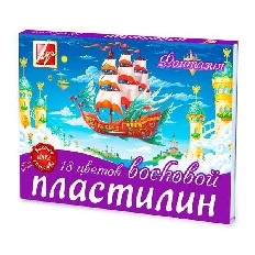Пластилин восковой ЛУЧ ФАНТАЗИЯ 18 цв. 315 г со стеком