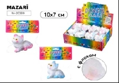 Игрушка-антистресс КОТИК, 10*7 см, 2 цвета в ассортименте, ОПП-упаковка