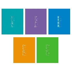 "ECO" Тетрадь 48л А5ф ЛИНИЯ 60-65г/кв.м на скобе 5 диз.в блоке  серия -PUREcolour-