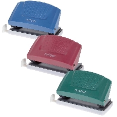 Дырокол Hatber -Energy- Пластиковый 12л с линейкой  Ассорти