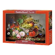 C-200658 Натюрморт с цветами,  2000 деталей Castor Land