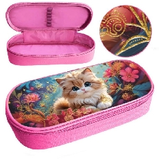 ПМК 37-22 Милашка - пенал корпус,1 отдел,резинки на крышке,откид.планка с резинк, фольга ,220x90x50