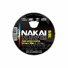 Изолента NAKAI 165 ПВХ 15мм*10м красный