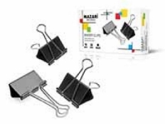 Зажимы для бумаг, 32 мм, ЧЕРНЫЕ, металлические, M-6897