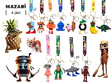 Брелок ИТАЛ.МЕМ, 12 дизайнов в ассортименте