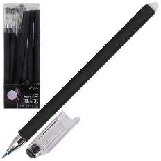 Ручка гелевая Пиши-стирай 0,5 игольч Black 231506 КОКОС син пл/уп