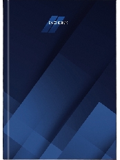 ЕЖЕДНЕВНИК А5, 128л. ТЁМНО-СИНИЙ МИНИМАЛИЗМ (128-6748) (7БЦ, гл.лам, цвет.мелов обл., недатиров.)