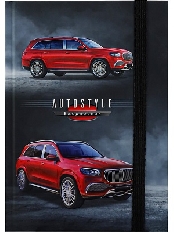 ЕЖЕДНЕВНИК А5,128л. ЯРКО-КРАСНОЕ АВТО - 1 (128-9896)7БЦ,софт-тач,лам,в.л,чер.ф,рез