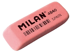 "Milan"   Ластик 4840 скошенный   5.2х1.9х0.8 см  . CNM4840 розовый