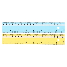 Линейка 20см пластиковая КОКОС Macaroons 215995 ассорти 2 вида