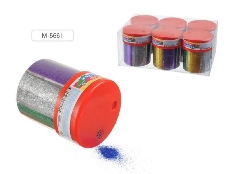 Блёстки декоративные M-5661,ассорти 6 цветов,в банке