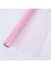 Пленка прозрачная с рисунком "Диагональ" Нежно-розовый 0,7*7,5м  40мкм 200гр 780165