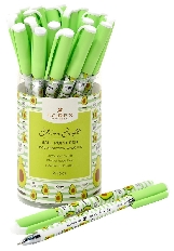Ручка маслян. LOREX FOOD ADDICTION.AVOCADO серия Slim Soft 0,50 мм синий, кругл. прорезин. корп., иг