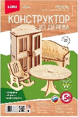 Фн-018 Конструктор из дерева.Кормушка для птиц "Цветочная полянка"