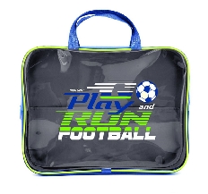 ПМД 4-84 Play football - папка менеджера А4 с ручкой, прозрачный полимер, дизайн, 350х265x80мм