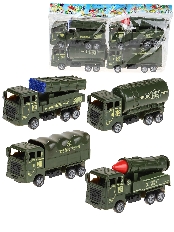 Машинка "Военная техника" 4 шт. в наборе, микс, 30,5х5,5х17см, в пакете (Арт. 2443258)