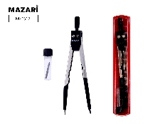 Готовальня, 2 предмета (циркуль, грифель для циркуля в футляре), пластиковая упаковка с подвесом