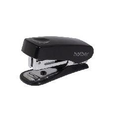 Степлер МИНИ Hatber Gentle №10 Пластиковый 12л 50 скоб захват 25мм с антистеплером Черный в картонно