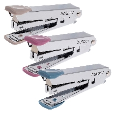 Степлер  Hatber -Mist- №10 Металлический 12л 50 скоб захват 50мм с антистеплером Ассорти в