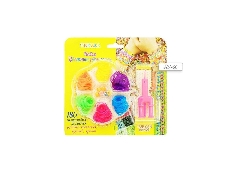Набор цветных резиночек для детского творчества ЦВЕТОК, с рогаткой, в блистере, 180 шт.