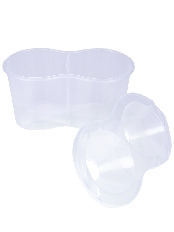 Стакан-непроливайка, двойной СТАНДАРТ ПРОЗРАЧНЫЙ (С-3465), кратно 10