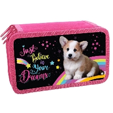 ПКТ 12-20 Корги на радуге - пенал п/э  3-отдел. 190х110