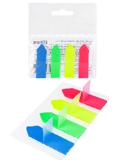 TM"Legend"Закладки пластиковые со стрелочкой (ЗС-8204) 45х12мм, 4 цвета по 20 листов, кратно 72