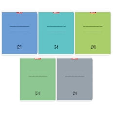 Тетр 24л скр А5 кос лин карт 14348/5-EAC ВД лак Однотон Микс