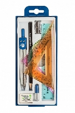 Набор чертежный из 9-и предметов (синий) НЧ9-40-60