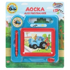 Доска для рисования, СИНИЙ ТРАКТОР СИНИЙ ТРАКТОР, блист. 24*21*2 см. ИГРАЕМ ВМЕСТЕ в кор.2*120шт