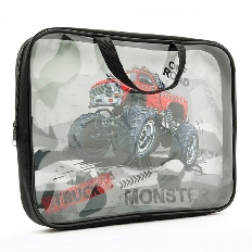 ПМД 2-83 Monster truck  -папка менеджера А4(ручка - тесьма),  350х265x45 мм,ПВХ