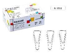 Скрепки канцелярские треугольные, 28 мм, 100 шт., оцинкованные, картонная коробка