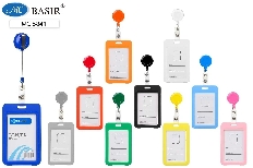 Бейджи для пропусков, проездных: вертикальный, изготовлен из пластмассы, цветной /10 цветов/, с руле