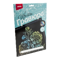 Гр-592 Гравюра большая "Пионы"