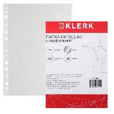 Файл А4 (100мкм) глянец СуперЛюкс KLERK 211962 (уп 100шт)