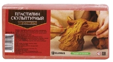 Пластилин скульптурный цвет терракотовый ПЛС-02