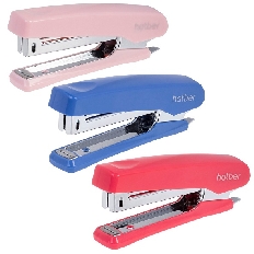 Степлер  Hatber Gentle №10 Пластиковый 16л 100 скоб захват 60мм с антистеплером Ассорти в