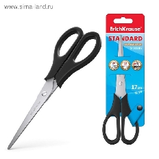 Ножницы ErichKrause® Standard, 17см (в блистере по 1 шт.)