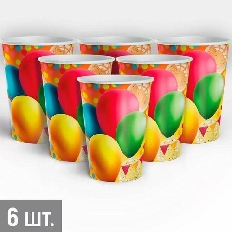 3.0000857 "Империя Поздравлений" Набор стаканов "Воздушные шары"