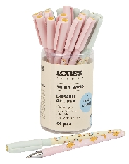 Ручка гелевая стираемая LOREX KIDS SHIBA BAND Slim Soft Grip 0,5 мм синий 1 шт ultra-soft touch грип