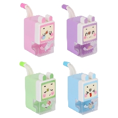 Точилка механическая 89*48*93мм контейнер Милашка CASSINI КОКОС 230972 ассорти 4 вида