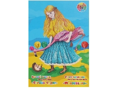 Набор для детского творчества из цв. картона А-4 "Страна чудес" (Фламинго) 2-х стор. 6 цв.6 л. /20/