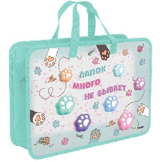 ПТ-18-10 Таба лапки- папка печать на пластике с ручками, дизайн с двух сторон