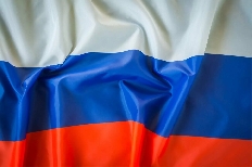 Флаг России "Триколор": на пластиковой трубочке, материал-искусственный шёлк, размер-20*30 см.