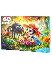 ПАЗЛЫ 60 элементов. ЧУКОВСКИЙ. МУХА-ЦОКОТУХА (Арт. Х60-5057)