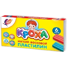 Пластилин мягкий "Кроха"  6 цветов