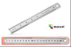 Линейка металлическая, 20 см, ОПП- упаковка