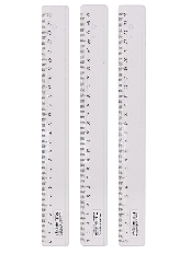 5. Линейка 25 см. ПРОЗРАЧНАЯ (Л-9299), кратно 20