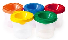 Стакан-непроливайка, одинарный СТАНДАРТ АССОРТИ (С-8992) 5 цветов, кратно 10